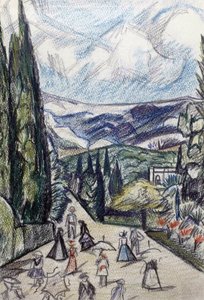 Paysage de Crimée - Olga Rozanova